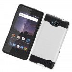 Wholesale ZTE Tempo, N9131 Armor Hybrid Case (Silver)